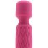 Bodywand Luxe - mini vibrator masaj portabil (roz închis) 