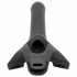 Perfect Fit ZORO 6.5 - dildo cu catarame (16,5 cm) - negru 