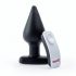 Vibrator anal XL cu acumulator și control radio, negru 