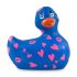 My Duckie Romance 2.0 - vibrator clitoridian rezistent la apă (albastru-roz) 