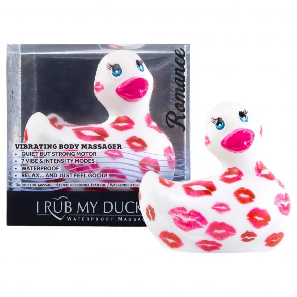 My Duckie Romance 2.0 - vibrator clitoridian rezistent la apă (alb-roz) 