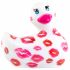 My Duckie Romance 2.0 - vibrator clitoridian rezistent la apă (alb-roz) 