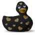 My Duckie Romance 2.0 - vibrator pentru clitoris rezistent la apă (negru-auriu) 