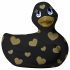 My Duckie Romance 2.0 - vibrator pentru clitoris rezistent la apă (negru-auriu) 