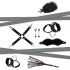 RS Soiree Kinky Me Softly - Set de Legare BDSM - Negru (7 piese) 