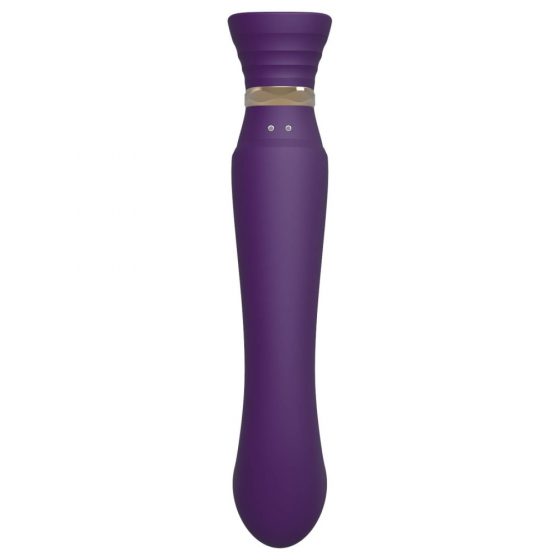 ZALO Queen - vibrator de punct G și clitoridian, cu baterie și impulzuri de undă (lila)