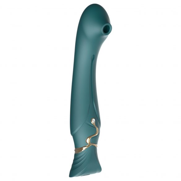 ZALO Queen - vibrator pentru punctul G și clitoris cu unde de impuls (verde) 