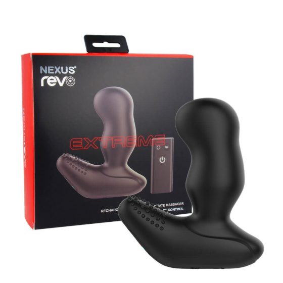 Nexus Revo Extreme - vibrator prostatic rotativ, radio, cu baterie (negru)