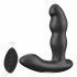 Vibrator anal rotativ cu radio și acumulator Hiross Aixiasia (negru) 