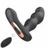 Vibrator anal rotativ cu radio și acumulator Hiross Aixiasia (negru) 