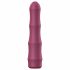 Vibrator cu baterie Aixiasia din bambus - bordo 