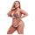 Baci Plus Size - set sutien cu flori și dantelă