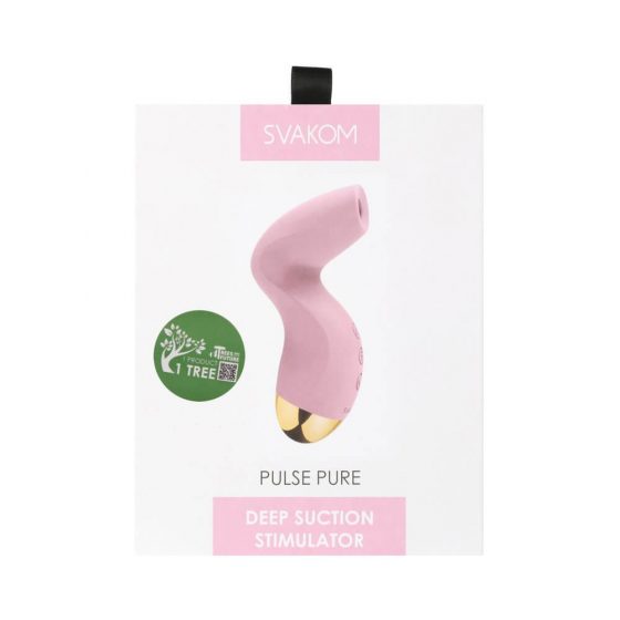 Svakom Pulse Pure - stimulator clitoridian cu baterii, cu tehnologie de undă de aer (roz)
