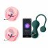 Set de bile vaginale inteligente Magic Motion Crystal Duo - verde - (2 piese) 