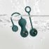 Set de bile vaginale inteligente Magic Motion Crystal Duo - verde - (2 piese) 