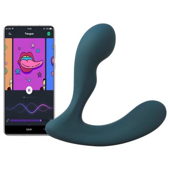 Magic Motion Soltice X - vibrator inteligent pentru prostată (albastru-verzui)